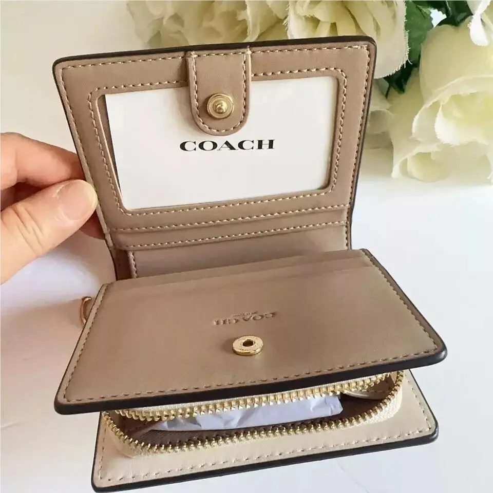 Coach wallet - CR969/floral/light khaki multi - khaki multi - Black