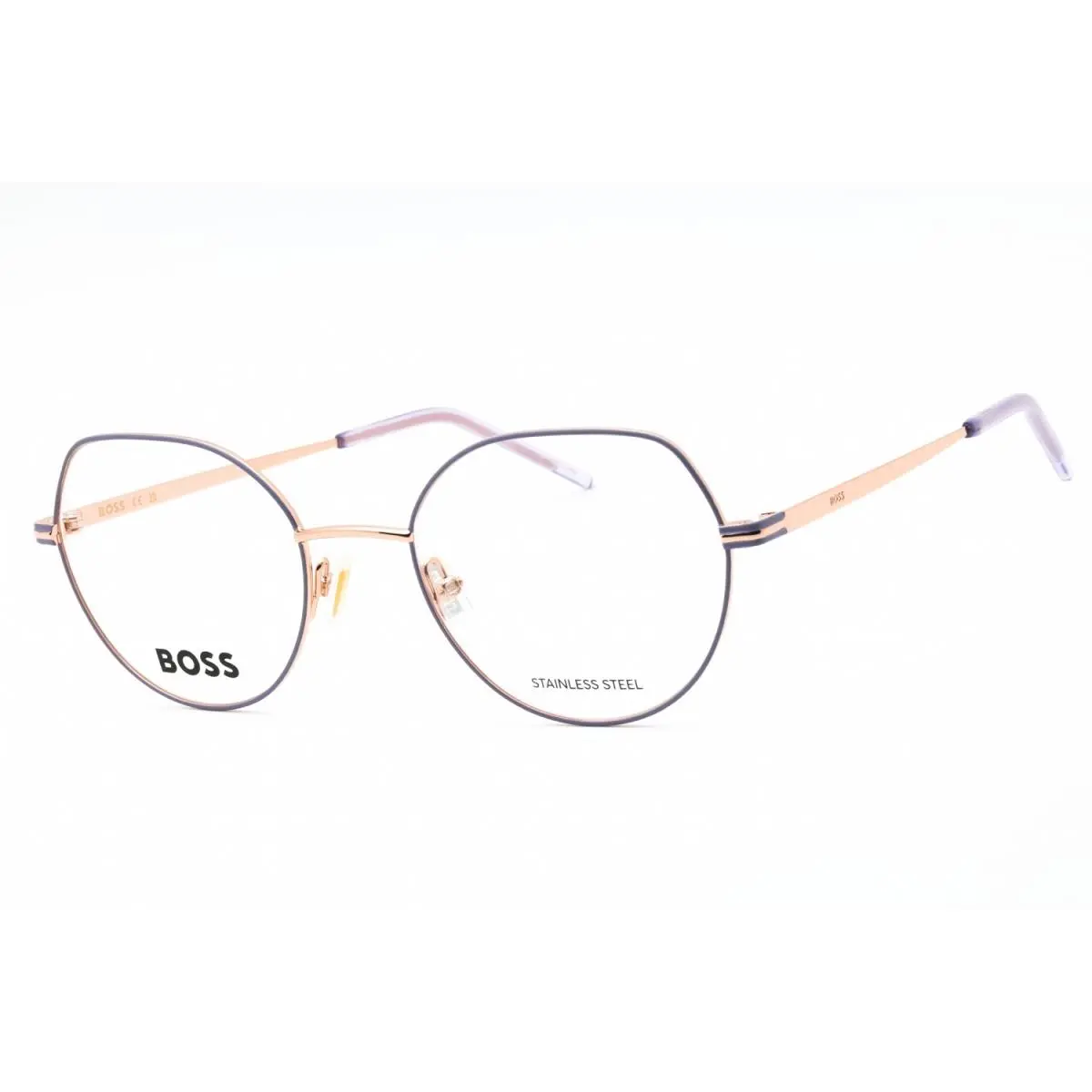 Hugo Boss 1591 Hzj Eyeglasses Gold Lilac Frame 51mm