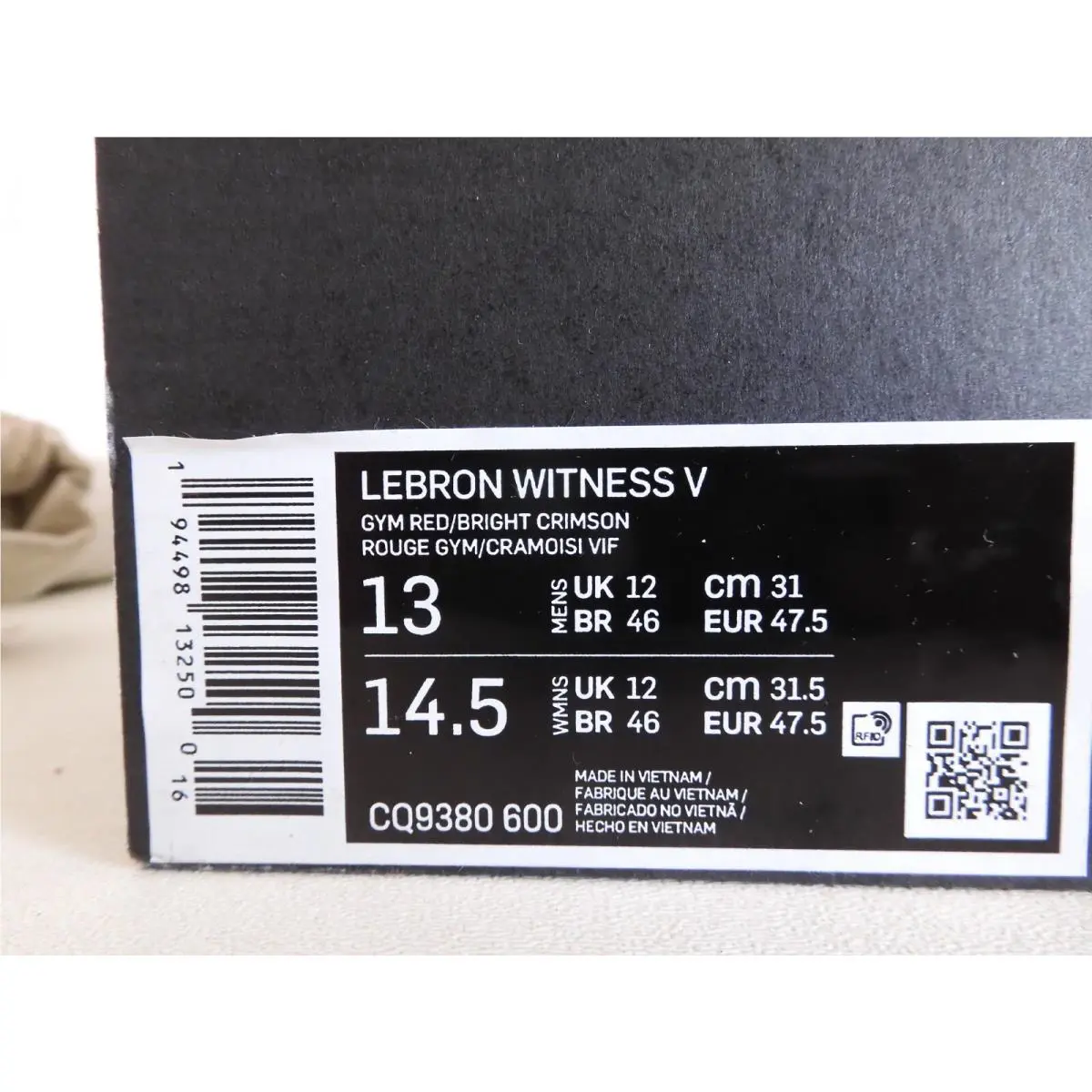 Nike shoes - Nike LeBron Witness - LeBron Witness - CQ9380-600 - Red (UPC: 194498132500) 3