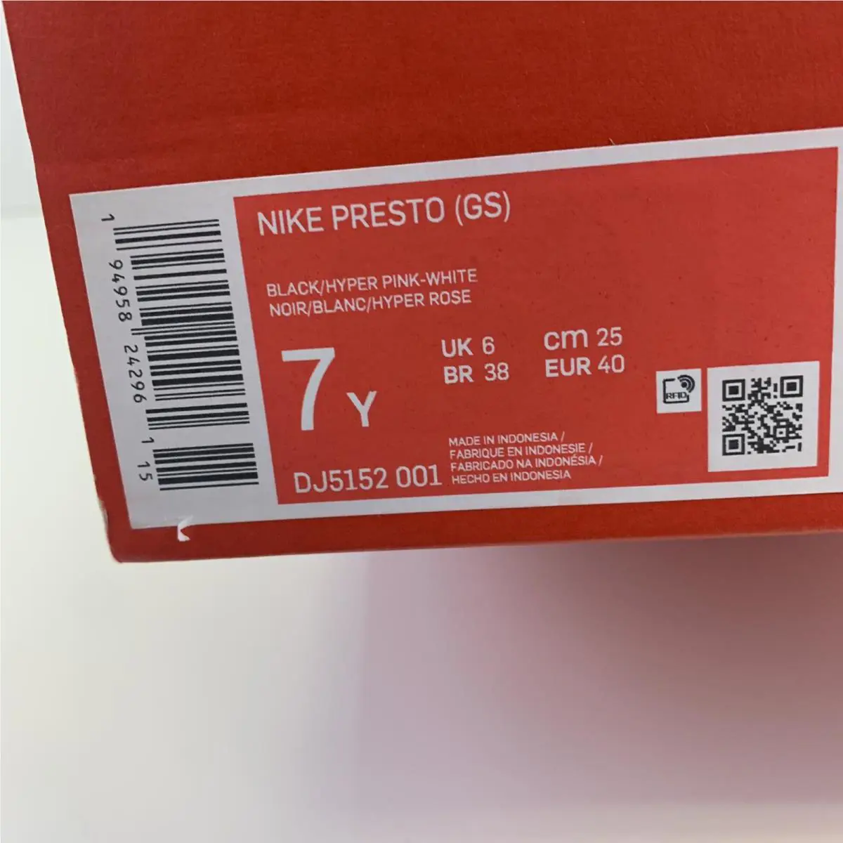Nike shoes - Presto GS - Presto - DJ5152 001 - Multicolor (UPC: 194958242909) 9