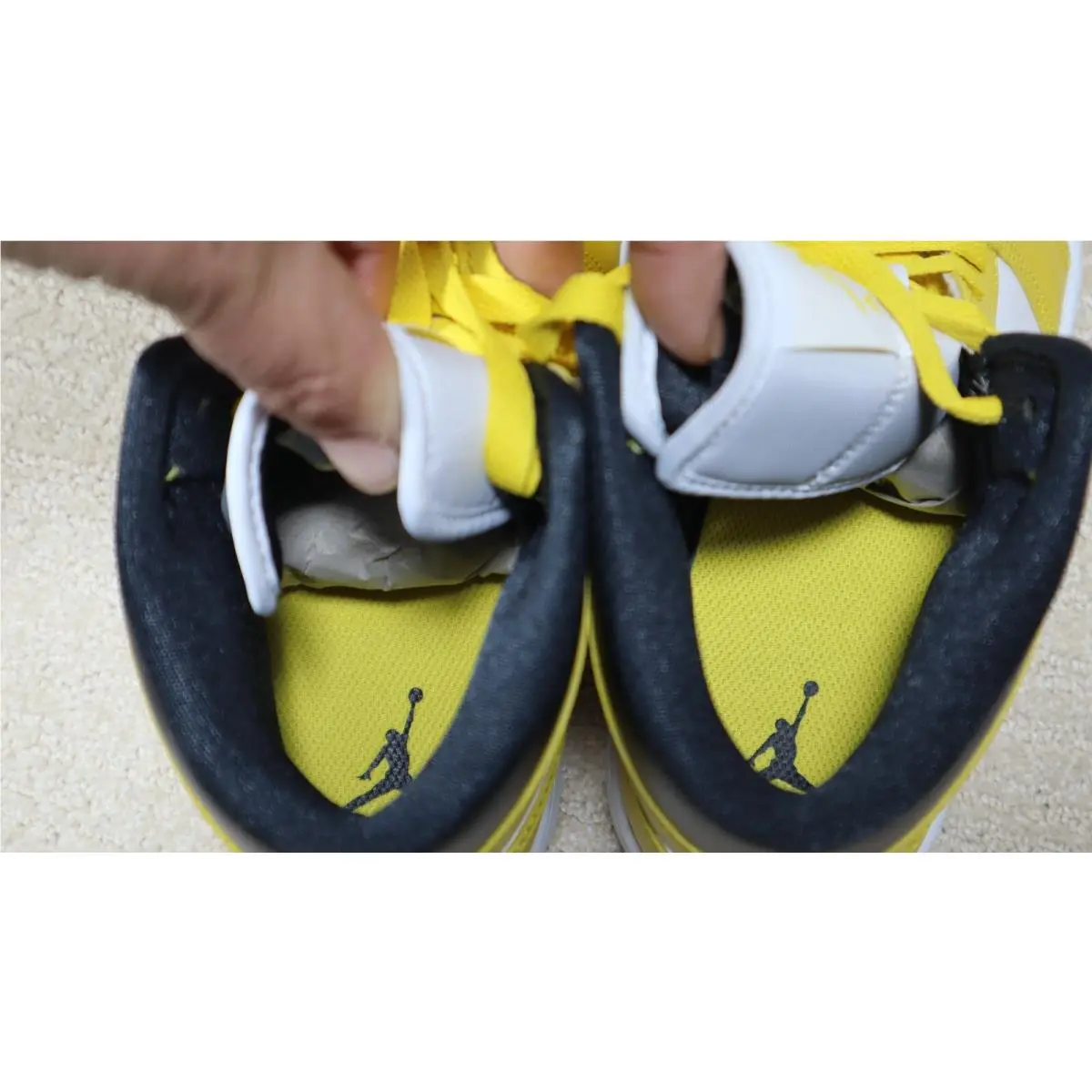 Nike shoes - Nike Air Jordan 1 - Air - BQ6472-170 - Yellow/White/Black 11