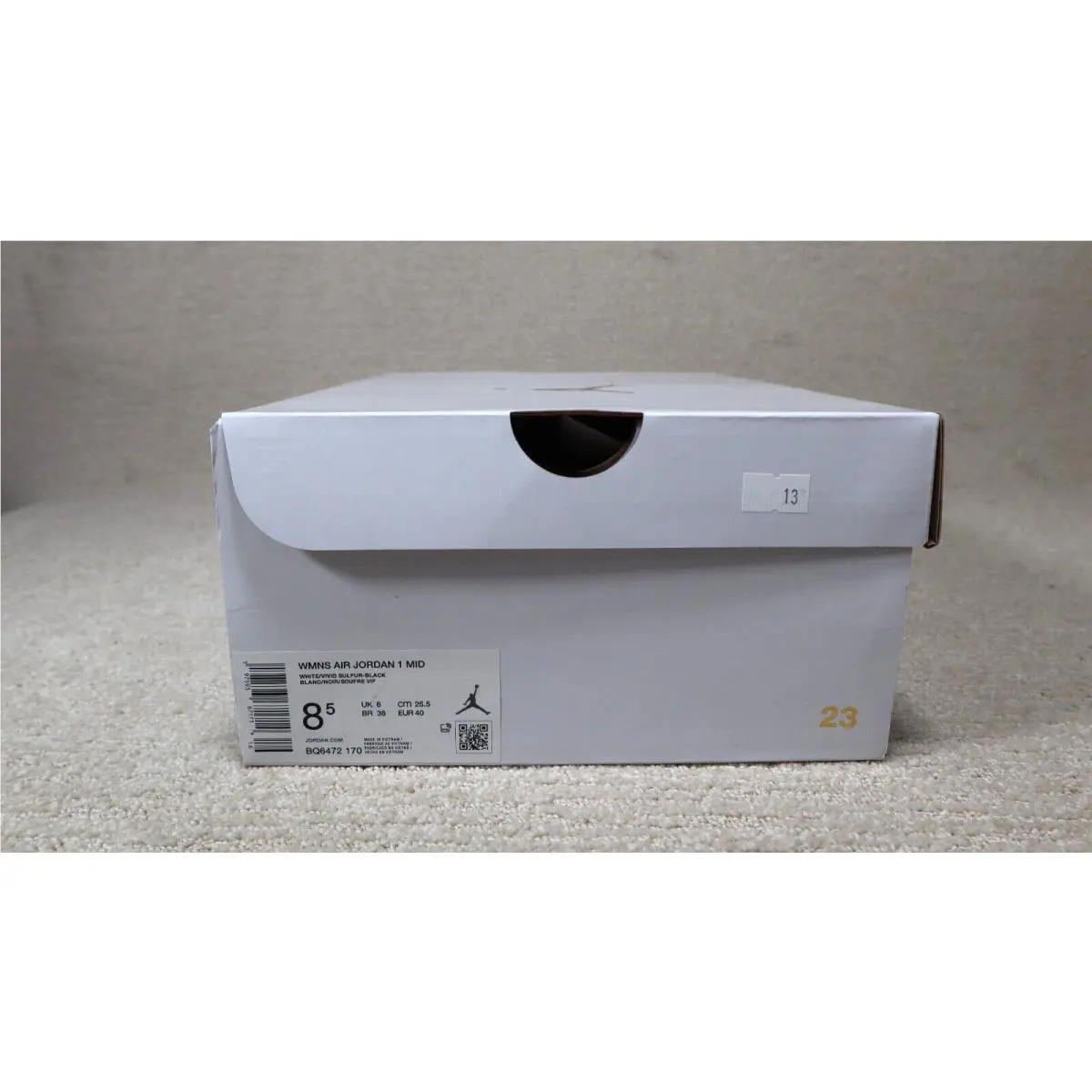 Nike shoes - Nike Air Jordan 1 - Air - BQ6472-170 - Yellow/White/Black 18