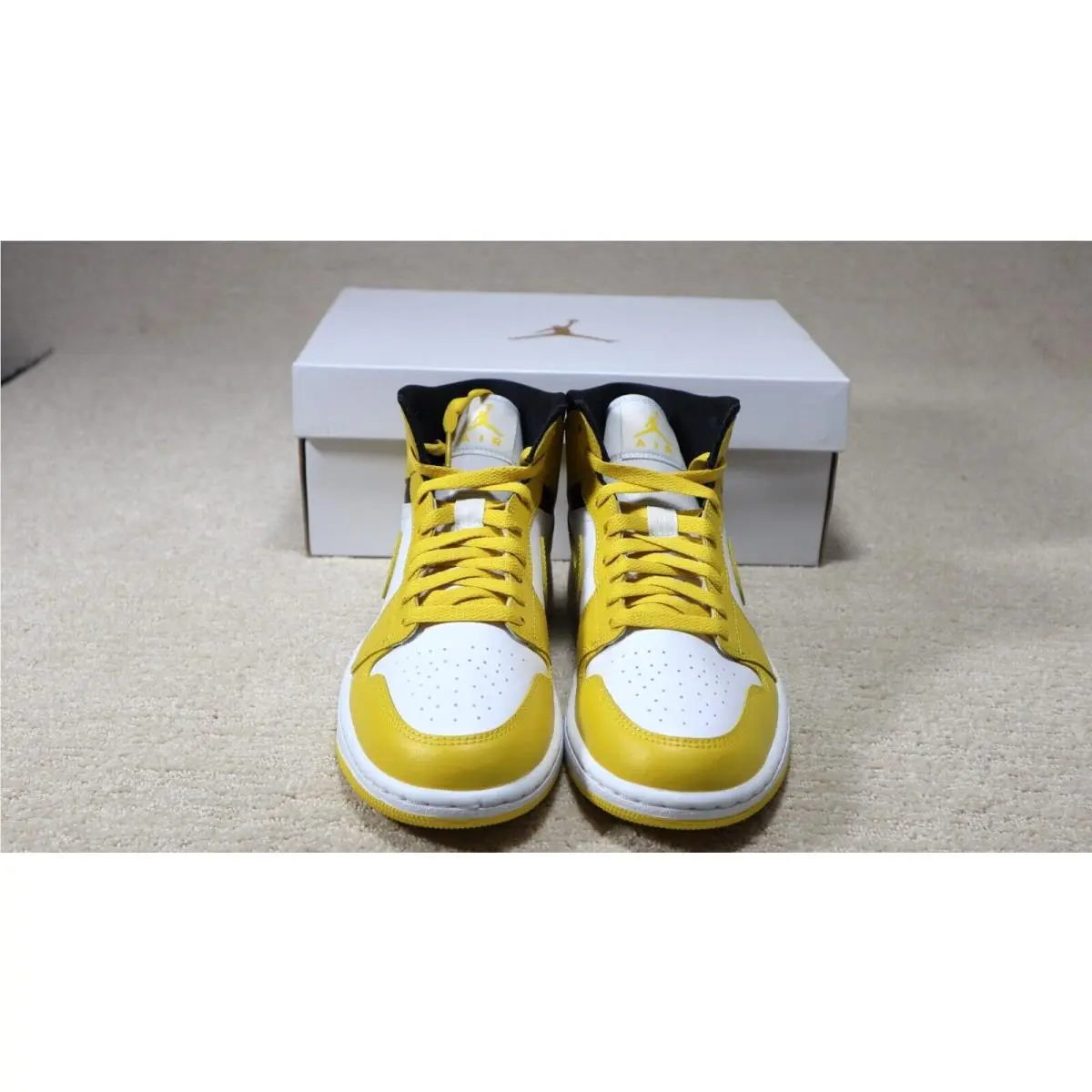 Nike shoes - Nike Air Jordan 1 - Air - BQ6472-170 - Yellow/White/Black 2