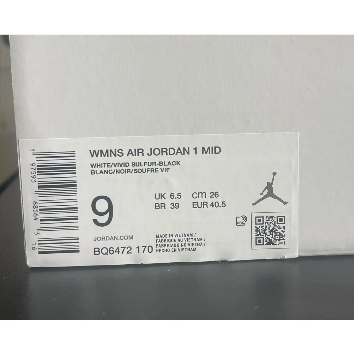 Nike shoes - Air Jordan 1 - Air - BQ6472-170 - White 7