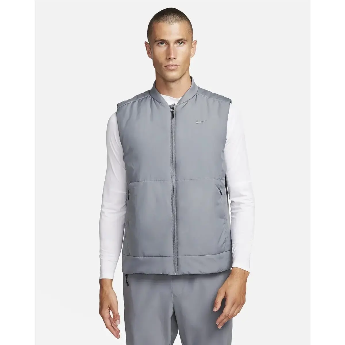 Nike Mens Thermafit Unlimited Training Gilet FB7553-084 Smoke Grey Sz M