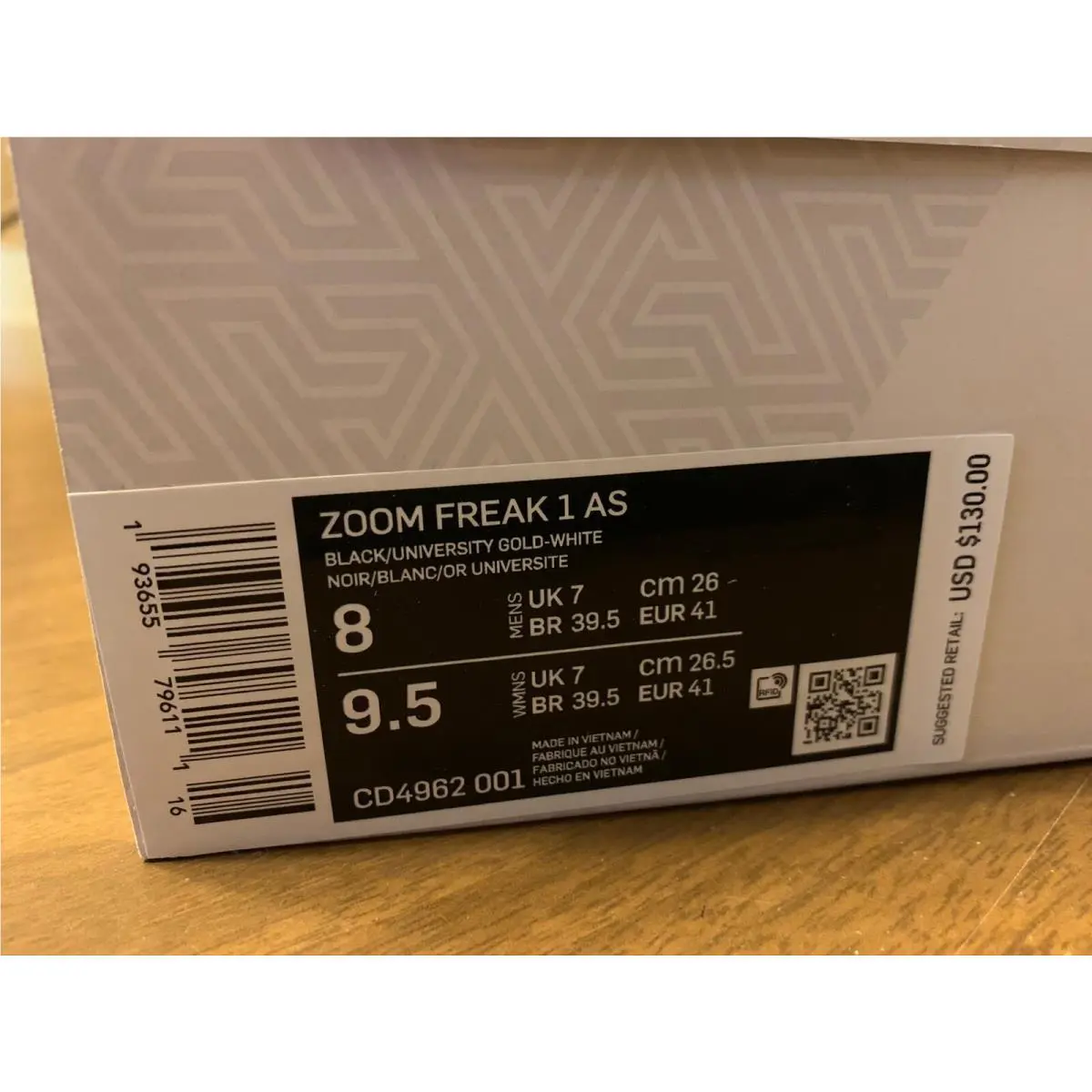 Nike shoes - Nike Zoom Freak 1 - Zoom Freak - CD4962-001 - Black (UPC: 0193655796111) 2