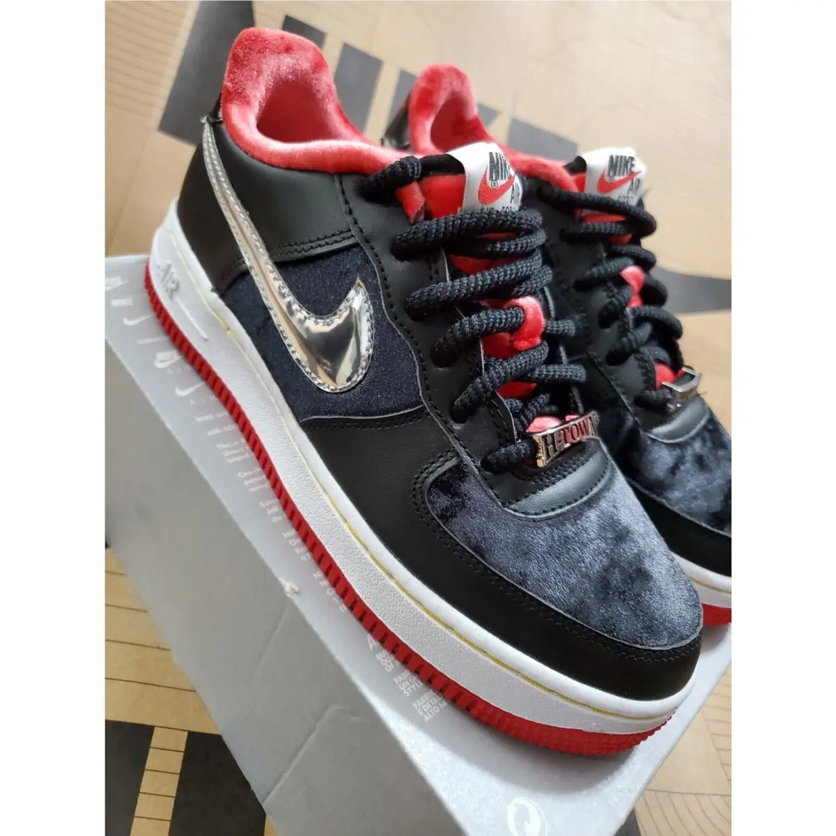 Nike shoes - Nike Air Force 1 Low - DZ5296 001 - BLACK/ RED 0