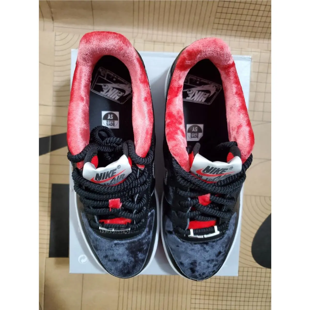 Nike shoes - Nike Air Force 1 Low - DZ5296 001 - BLACK/ RED 2