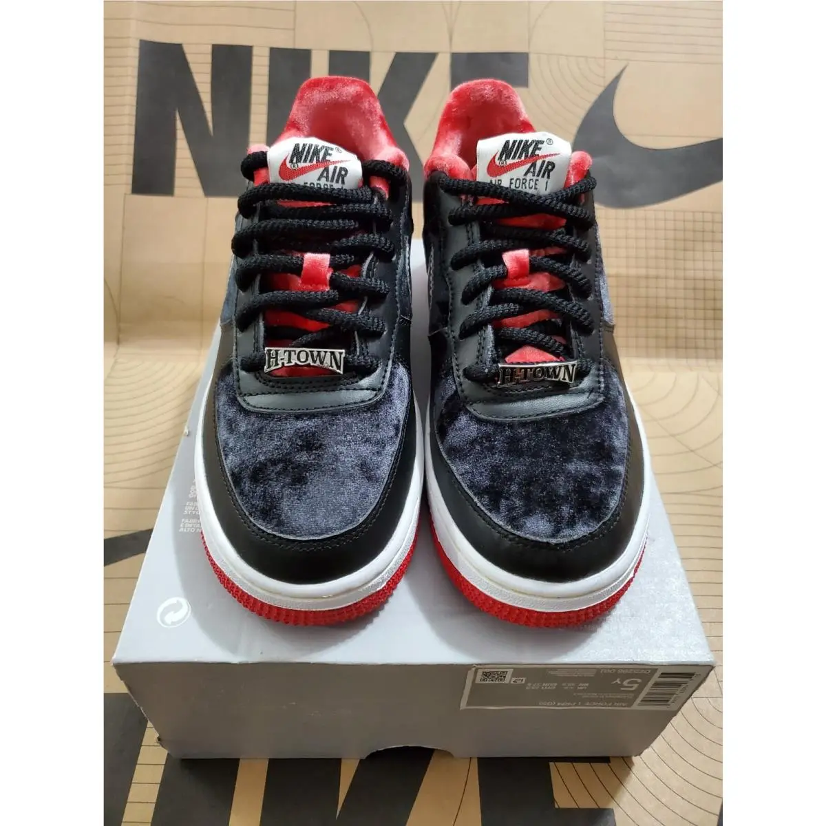 Nike shoes - Nike Air Force 1 Low - DZ5296 001 - BLACK/ RED 3