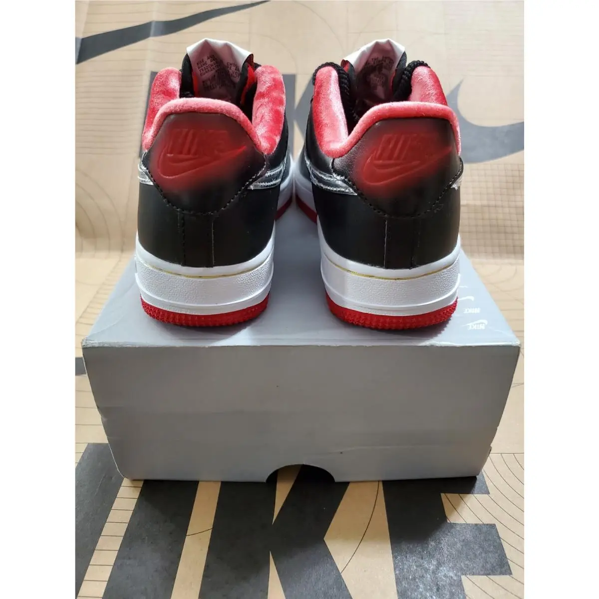 Nike shoes - Nike Air Force 1 Low - DZ5296 001 - BLACK/ RED 4