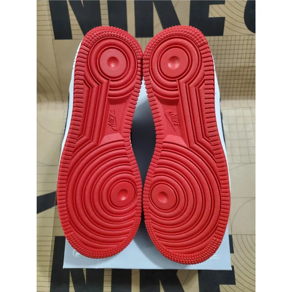 Nike shoes - Nike Air Force 1 Low - DZ5296 001 - BLACK/ RED 6