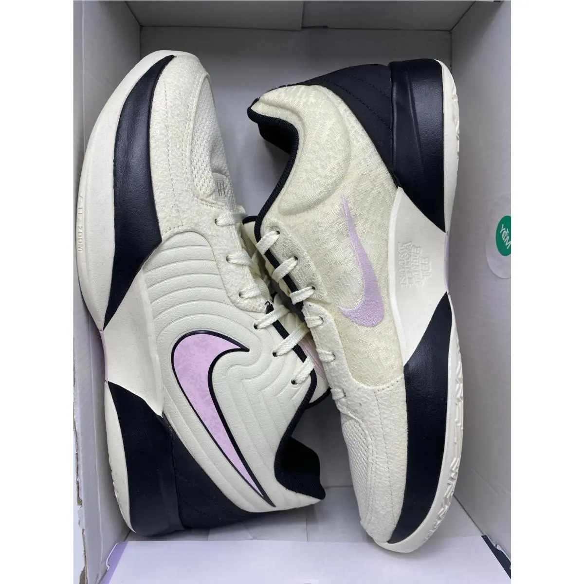 Nike shoes - Nike Ja 2 - FD7328 100 - Coconut Milk/Pink Foam-Black (UPC: 197859241453) 5