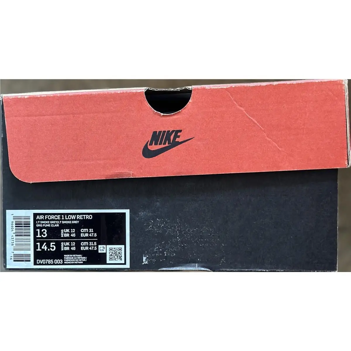 Nike shoes - Nike Air Force 1 Low Retro - DV0785-003 - Light Smoke Grey 5