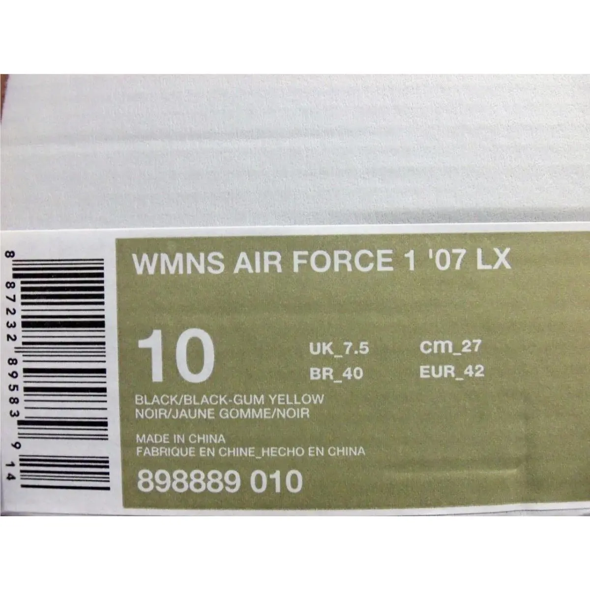 Nike shoes - Nike Air FORCE 1 - Air FORCE - 898889-010 - Black (UPC: 887232895839) 3