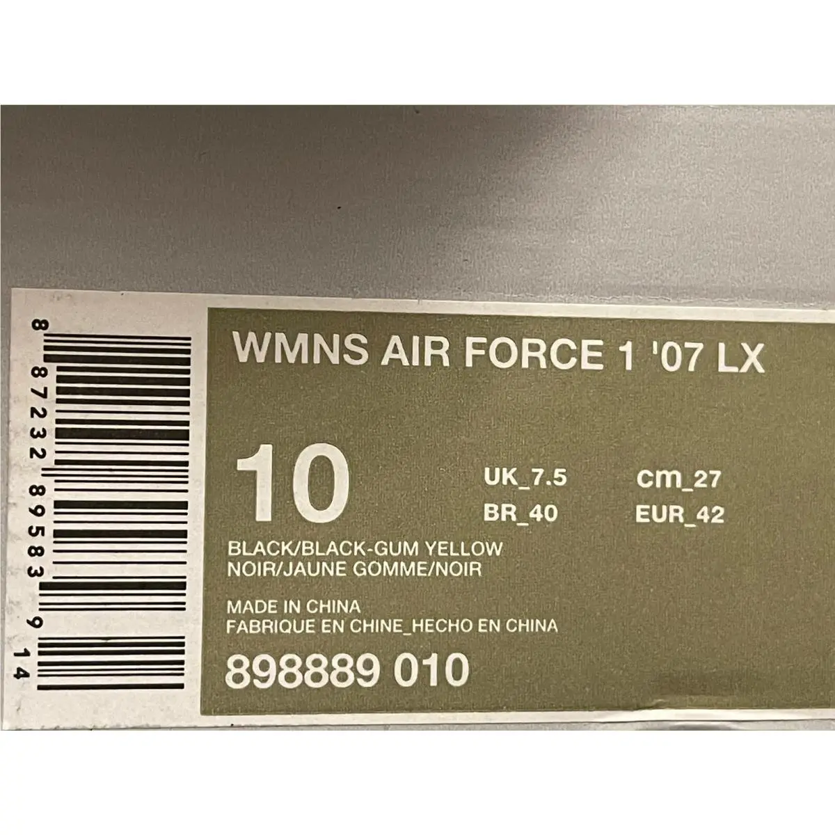 Nike shoes - Nike Air Force 1 - Air Force - 898889-010 - Black (UPC: 0887232895839) 4