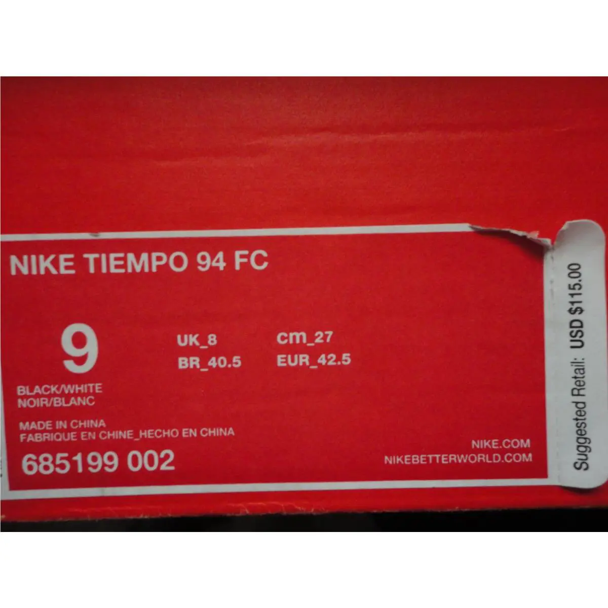 Nike shoes - Black / White (UPC: 888408299437) 6