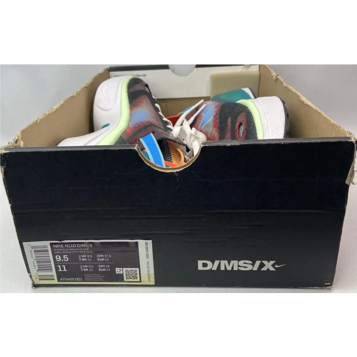 Nike shoes - Nike D/MS/X - AT5405 100 - Multicolor, Manufacturer: Black/Blue Hero - Blue Gaze 8