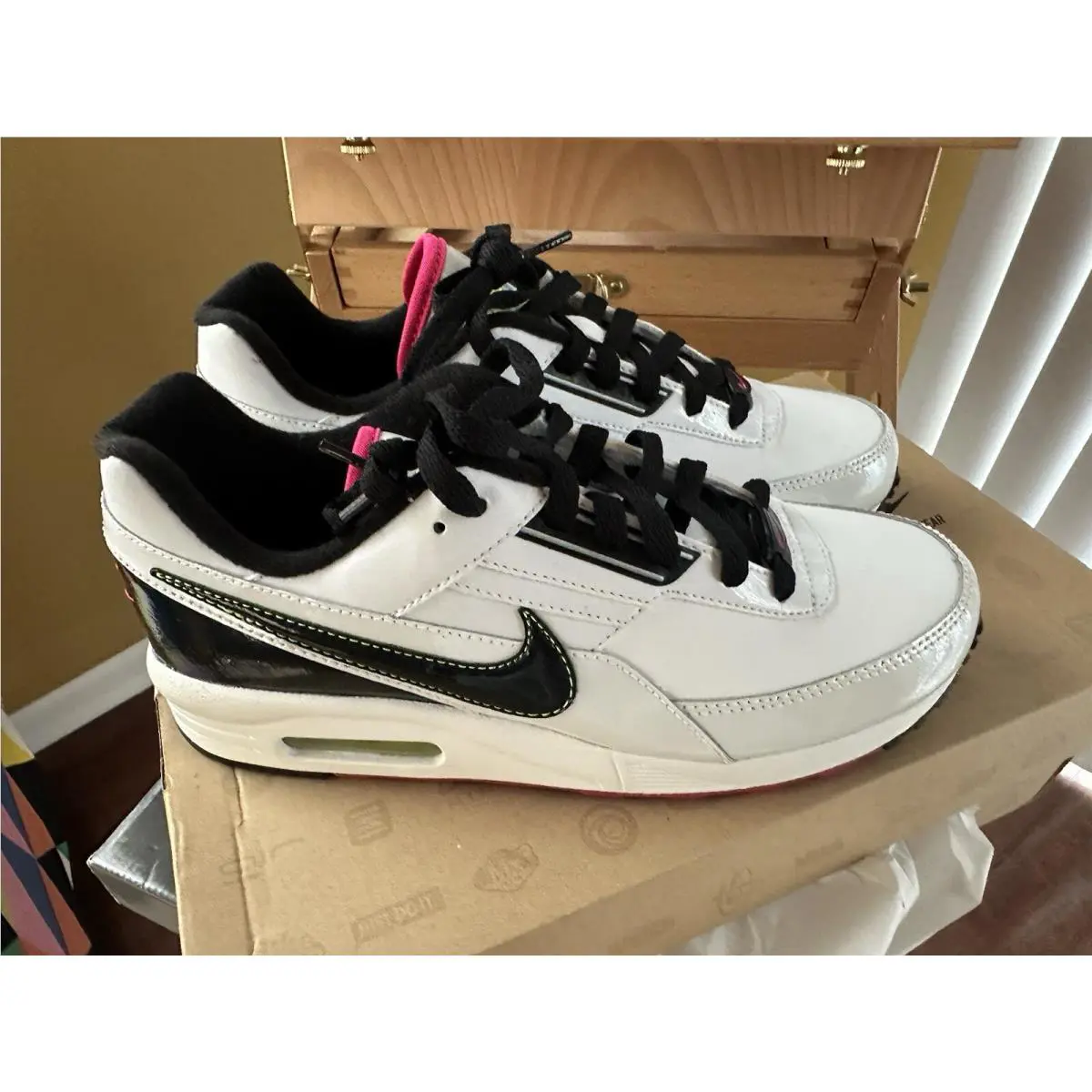 Nike shoes - Nike Air Max - Air Max - White, Manufacturer: White / Black - Hyper Pink 3