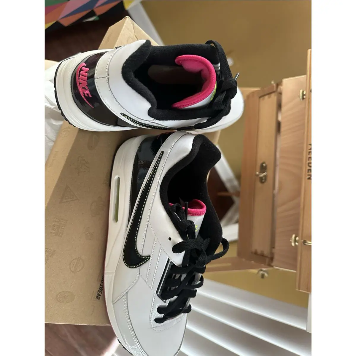 Nike shoes - Nike Air Max - Air Max - White, Manufacturer: White / Black - Hyper Pink 4
