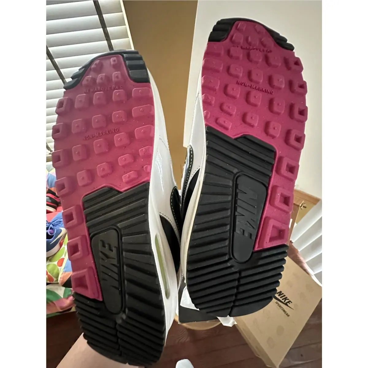 Nike shoes - Nike Air Max - Air Max - White, Manufacturer: White / Black - Hyper Pink 6