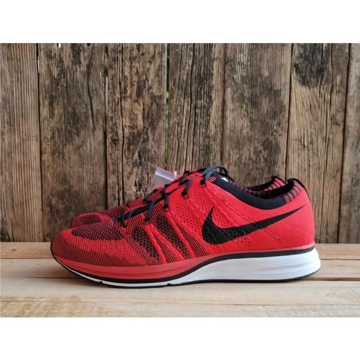 Nike Flyknit Trainer Universal Red/black Men Sneakers AH8396-601- Size 10.5 - Red