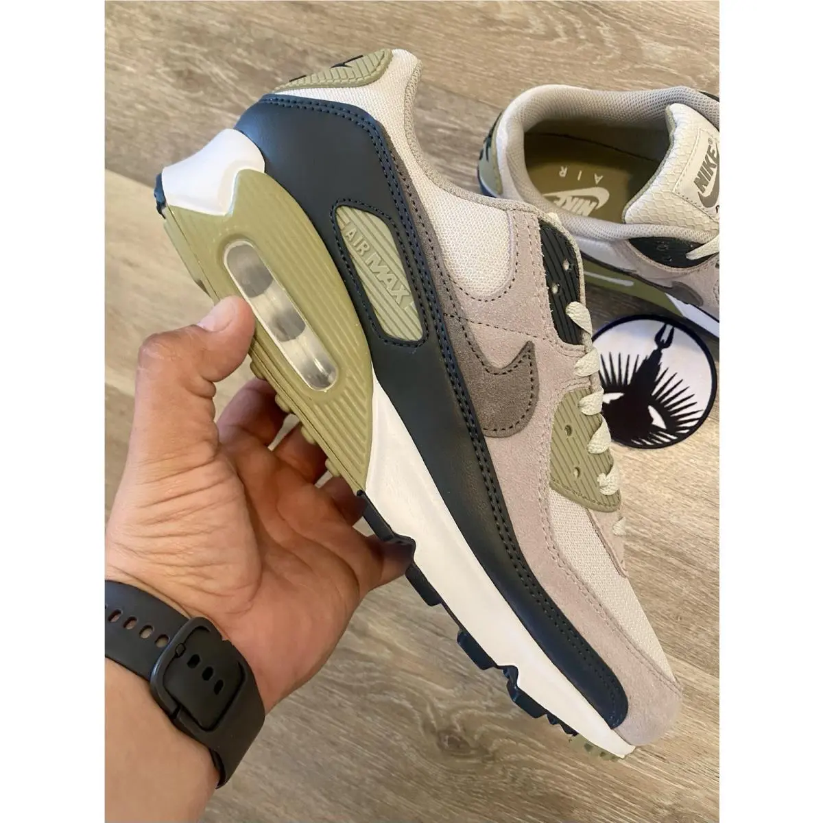 Nike shoes - Nike Air Max 90 - Air Max - DM0029-011 - Light Bone / Neutral Olive / College Grey / Cave Stone (UPC: 197859098156) 8