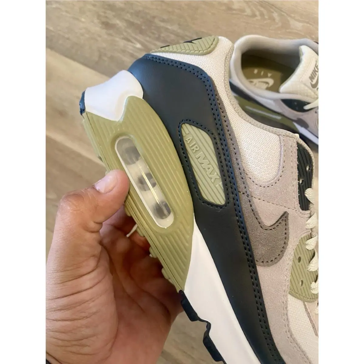Nike shoes - Nike Air Max 90 - Air Max - DM0029-011 - Light Bone / Neutral Olive / College Grey / Cave Stone (UPC: 197859098156) 7
