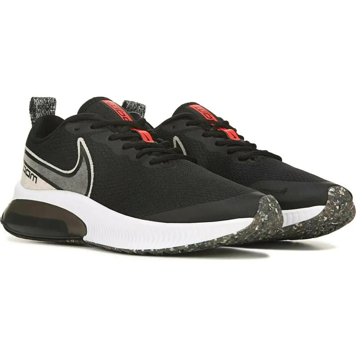 Nike Air Zoom Arcadia Black W/red Athletic Sneakers Y 7/EURO 40 - Black