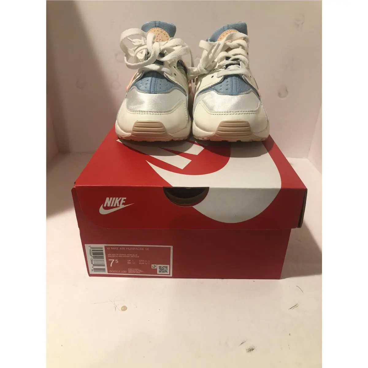 Nike shoes - Nike Air Huarache - Air Huarache - DQ0117-100 - Sail/Artic Orange-Worn Blue 0