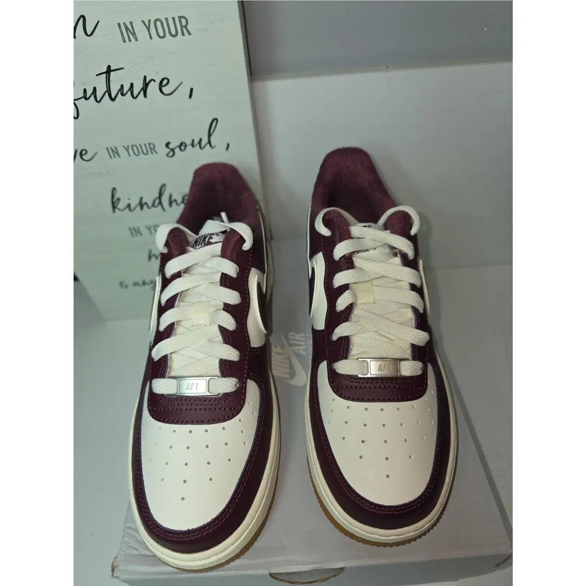 Nike shoes - Nike Air Force 1 - Air Force - night maroon (UPC: 196969722180) 0