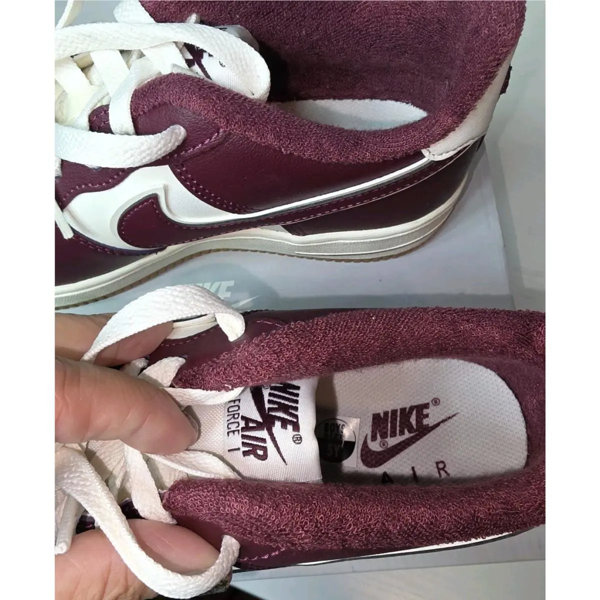 Nike shoes - Nike Air Force 1 - Air Force - night maroon (UPC: 196969722180) 6