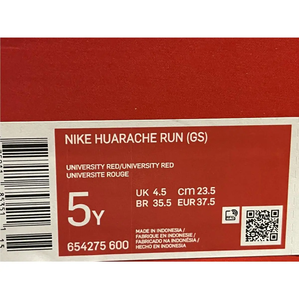 Nike shoes - Nike Huarache Run - Huarache Run - Red (UPC: 0675911853511) 3