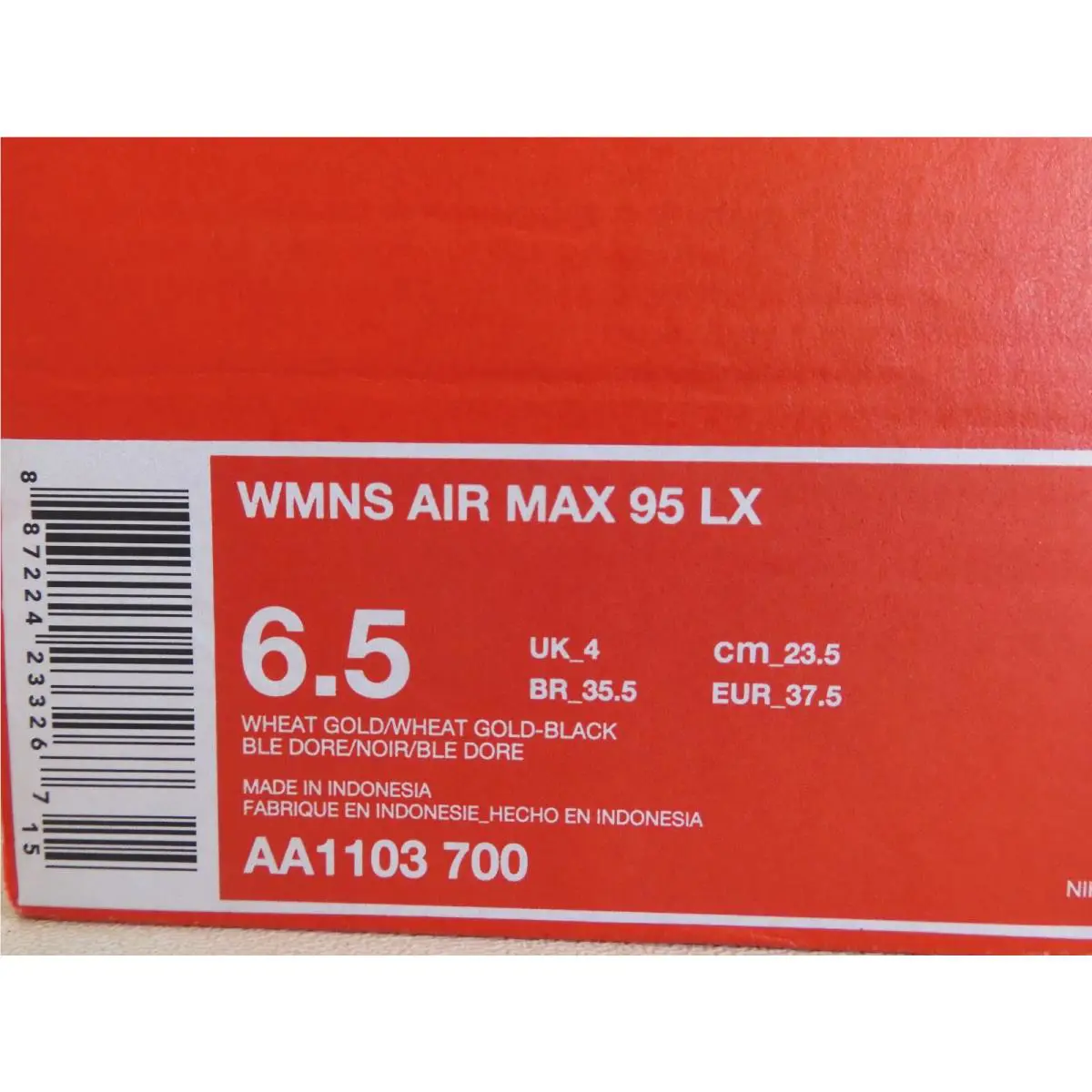 Nike shoes - Nike Air Max 95 LX - AA1103-700 - Gold 3