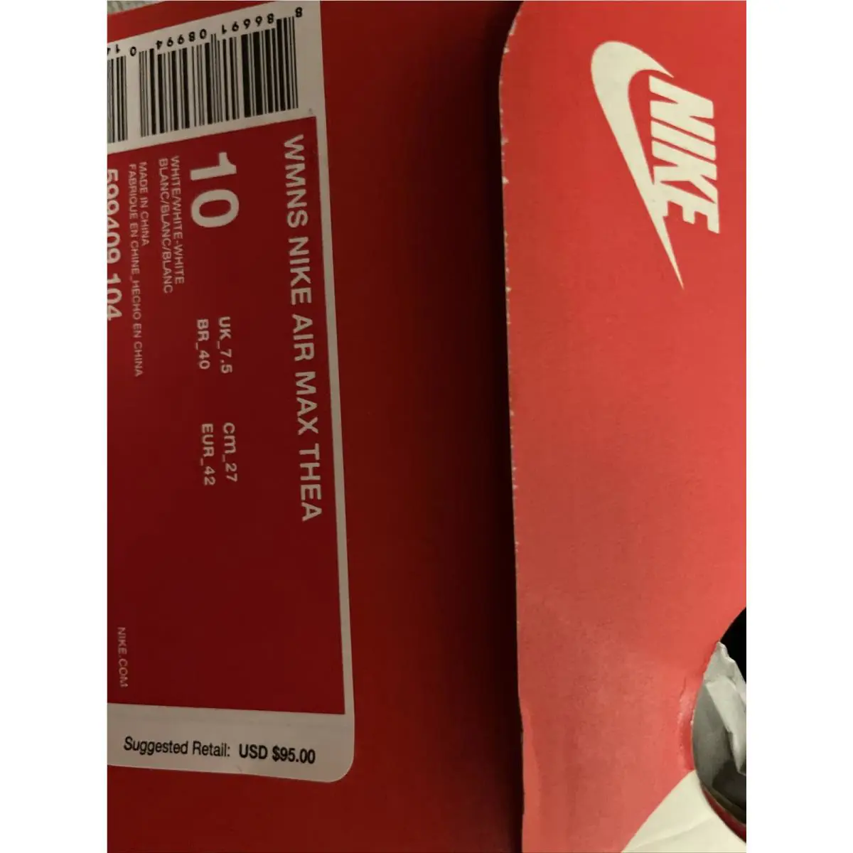 Nike shoes - Nike Air Max Thea - Air Max Thea - White 5