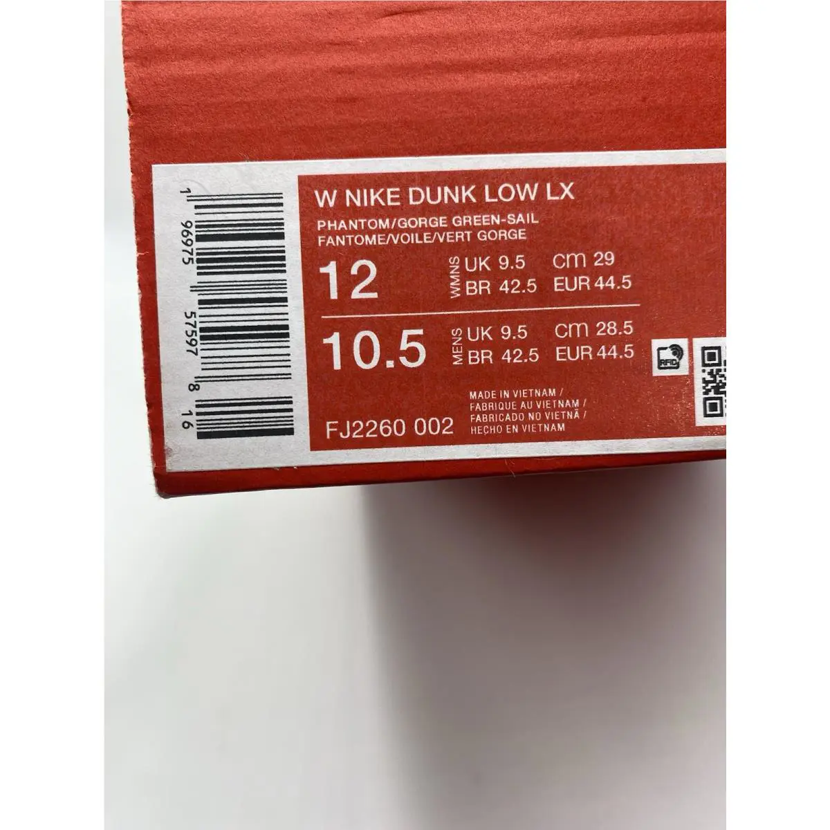 Nike shoes - Nike Dunk Low - Dunk Low - FJ2260 002 - Phantom/Gorge Green-Sail (UPC: 196975575978) 6