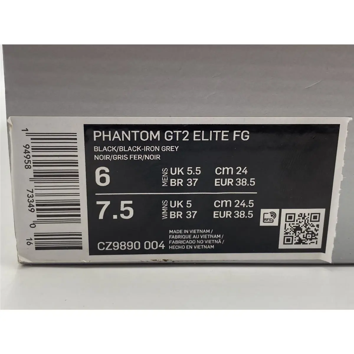Nike shoes - Nike Phantom GT2 Elite FG - CZ9890-004 - Black (UPC: 194958733490) 7