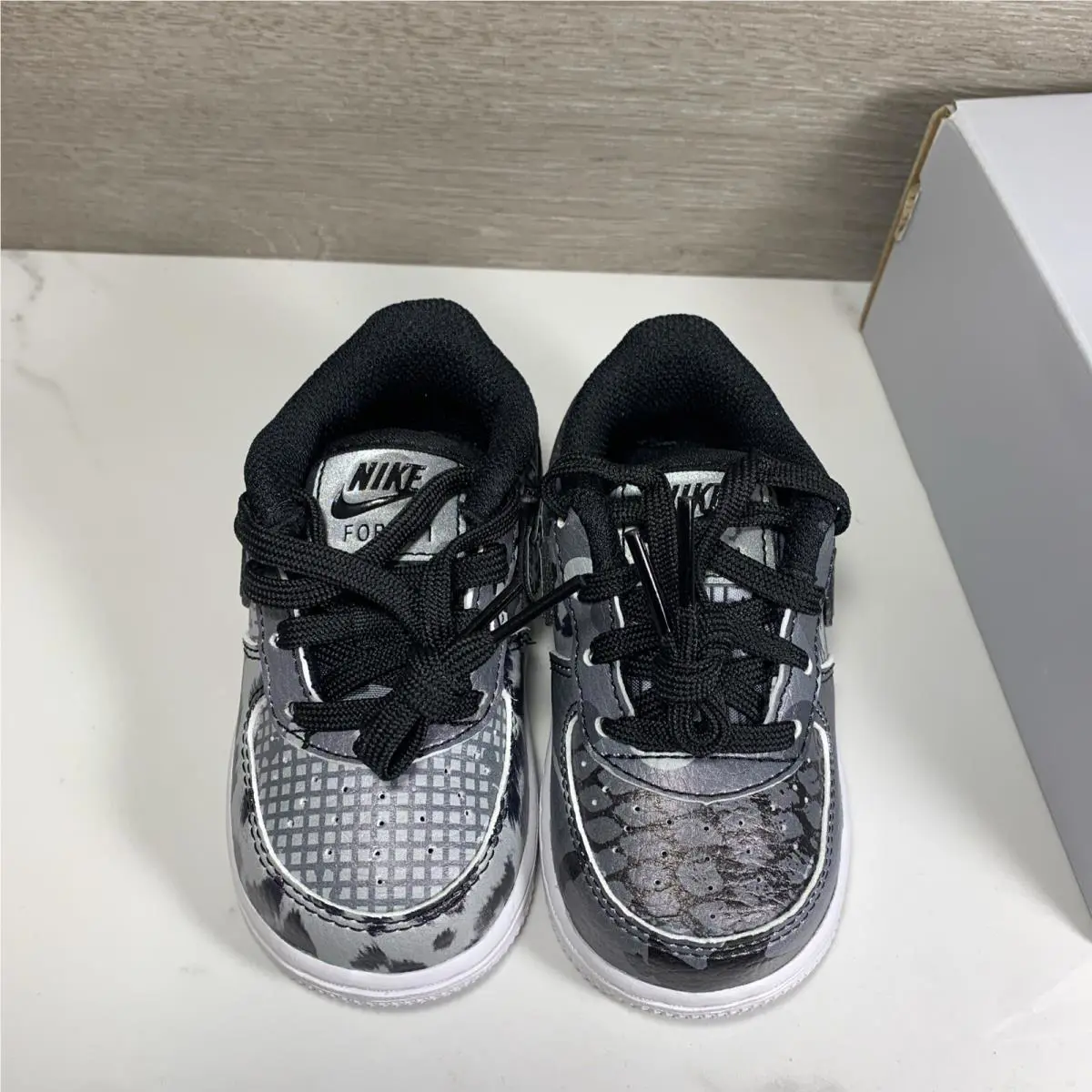 Nike shoes - Nike Air Force 5 - Air Force - Black, Grey 2