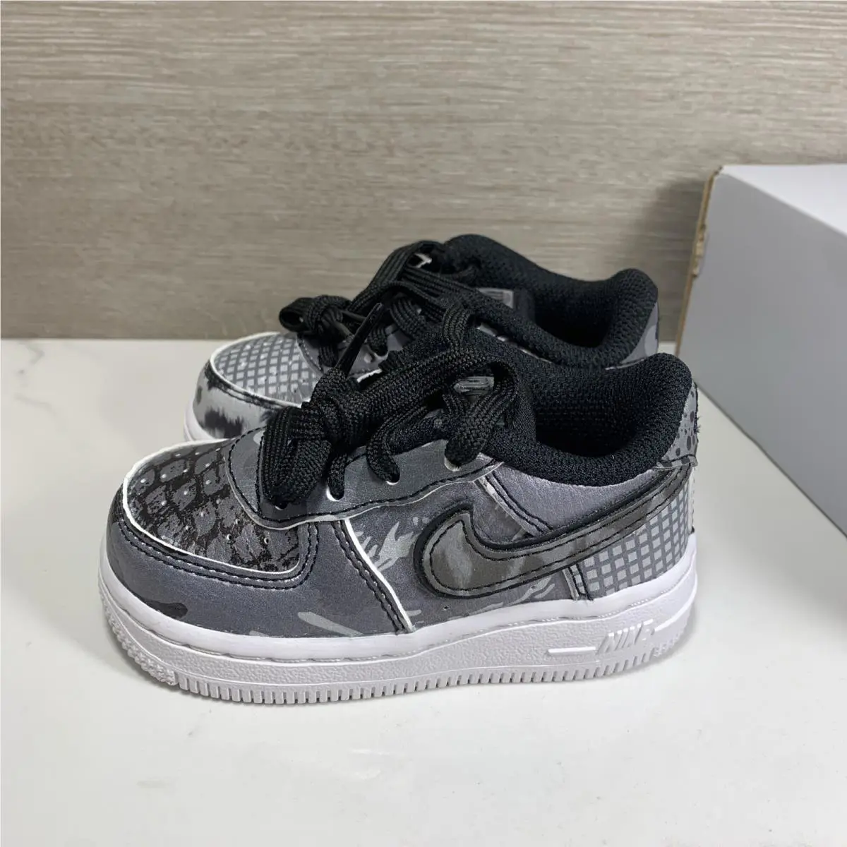 Nike shoes - Nike Air Force 5 - Air Force - Black, Grey 5