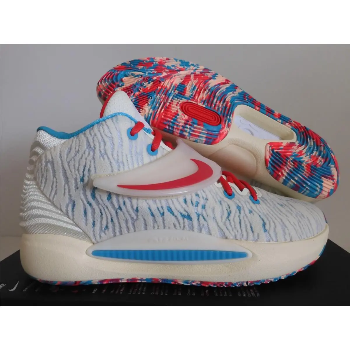 Nike KD14 KD 14 Kevin Durant Cashmere Multi Color SZ 9 CW3935-700