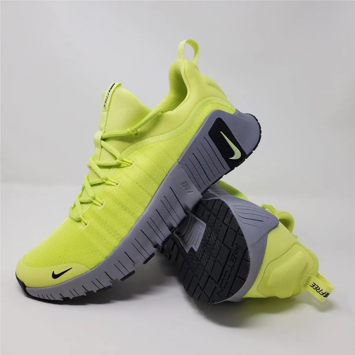 Nike Free Metcon 6 Mens Size 10.5 Light Lemon Twist Cement Grey Black FJ7127-700