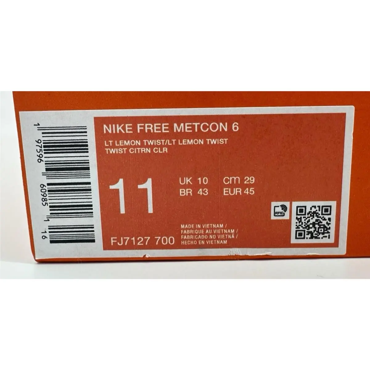 Nike shoes - Nike Free Metcon - Free Metcon - FJ7127-700 - Yellow (UPC: 197596609851) 9