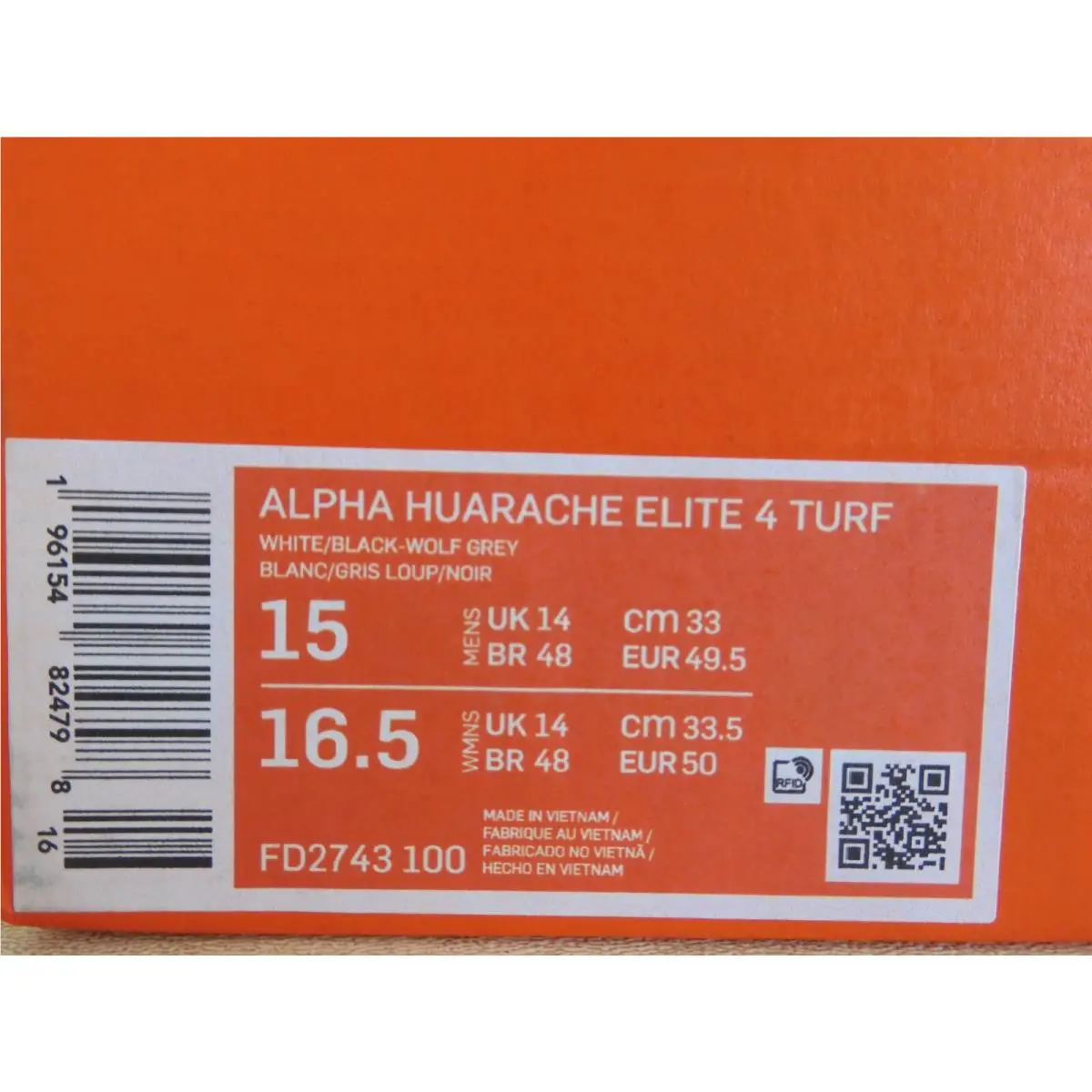 Nike shoes - Nike Alpha Huarache - Alpha Huarache - FD2743-100 - White (UPC: 196154824798) 3