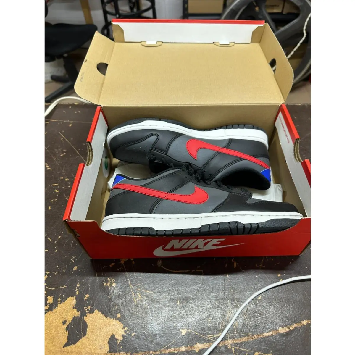Nike shoes - Nike Dunk Low - Dunk Low - FV0373-001 - Black/University Red White 2