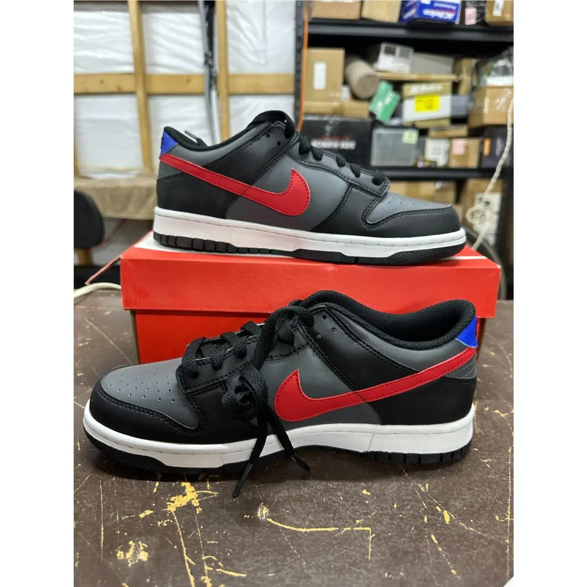 Nike shoes - Nike Dunk Low - Dunk Low - FV0373-001 - Black/University Red White 3