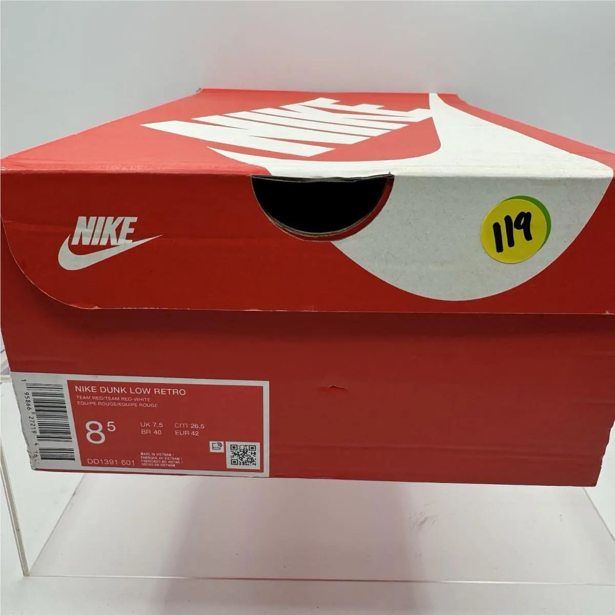 Nike shoes - Nike Dunk Low - Dunk Low - DD1391-601 - Team Red 6