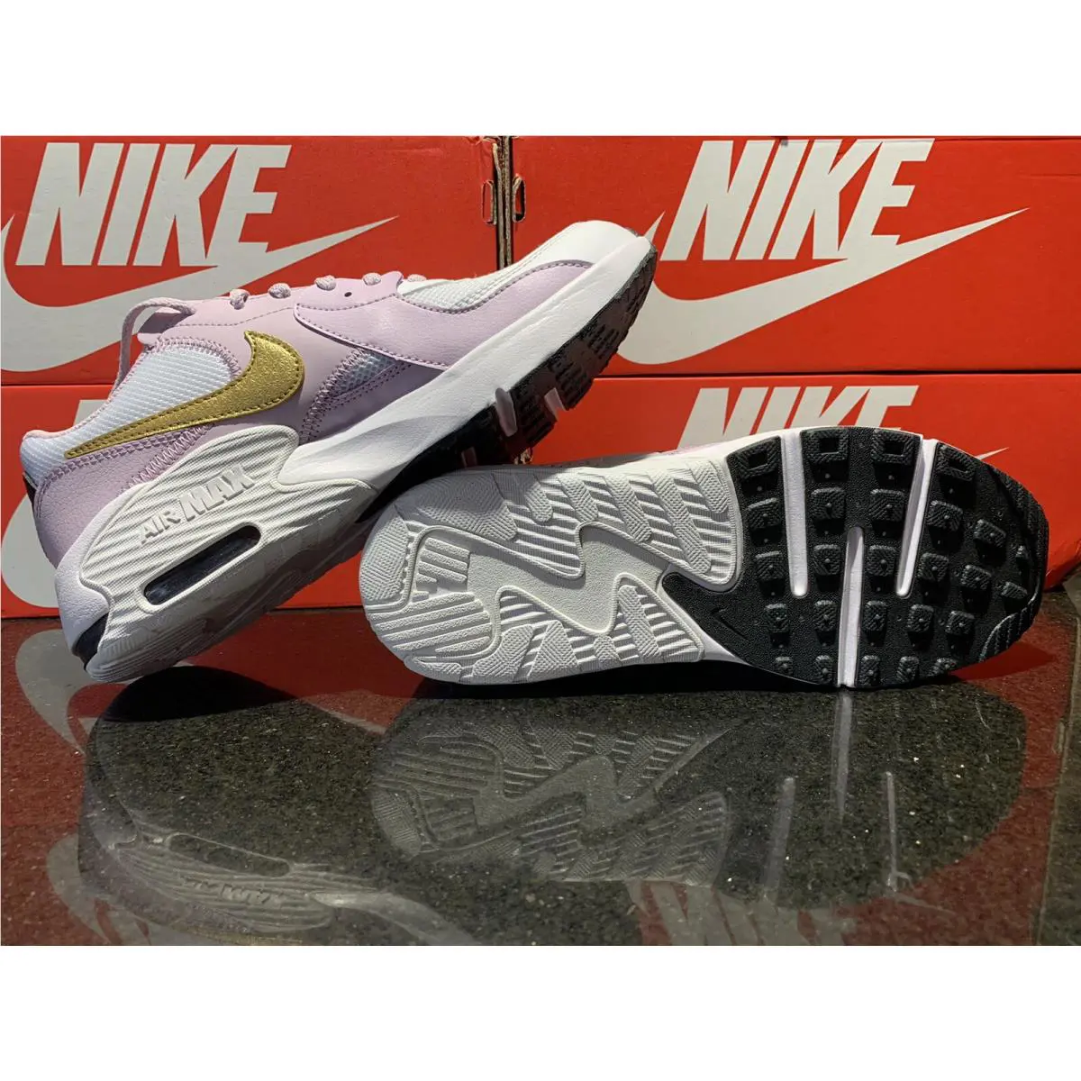 Nike shoes - Air Max Excee Gs - Air Max Excee - Lilac/white (UPC: 193654824396) 2