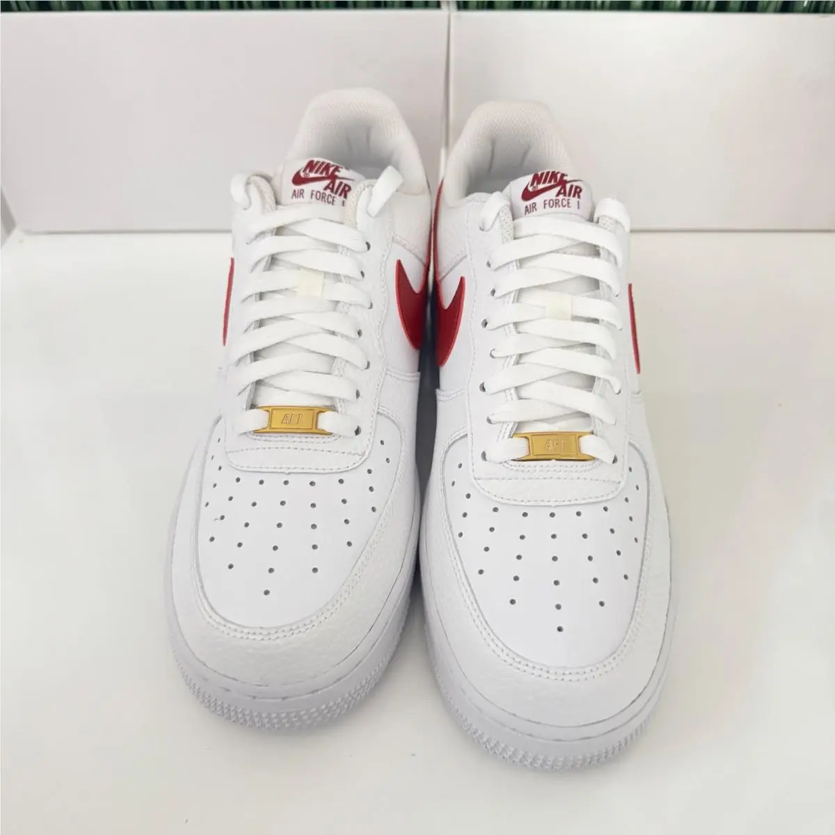 Nike shoes - Nike Air Force 1 - Air Force - CZ0326-100 - White, Manufacturer: White/Team Red 1
