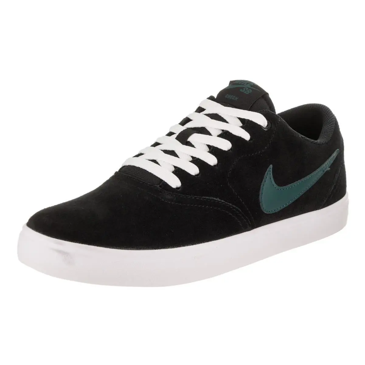 Nike SB Check Solar Skateboard Suede Trainers Low Men Shoes Black Size 7.5 - Black/Dk/Atomic/Teal/White