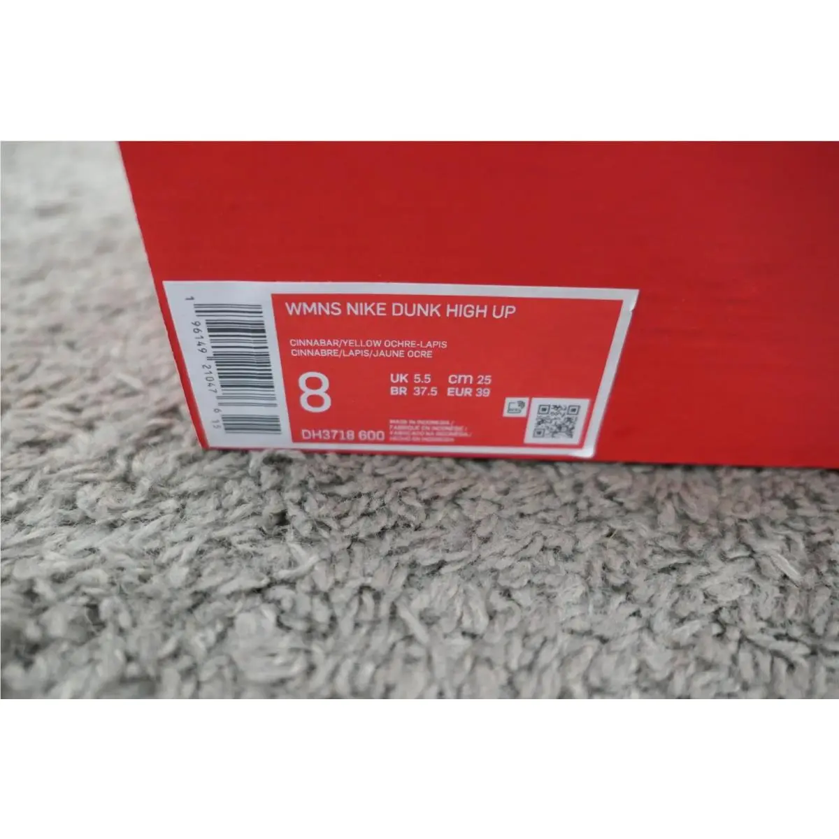 Nike shoes - Nike Dunk High Up - Dunk High - DH3718-600 - Cinnabar (UPC: 196149210476) 0