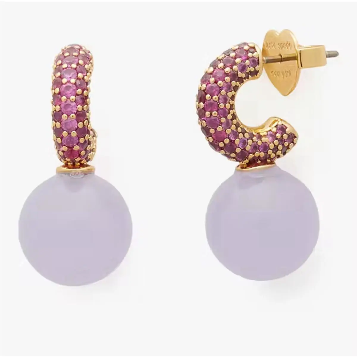 Showtime Pavé Drop Huggies KF159 by Kate Spade